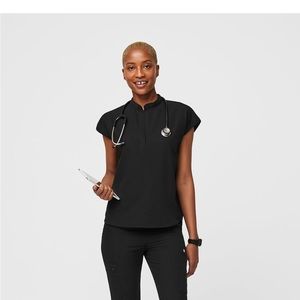 Figs black XS Rafaela Oversized Scrub Top